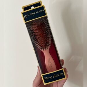 Mason Pearson pink mini hair brush